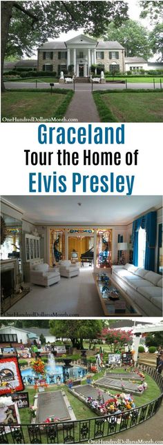 the front and back cover of graceland's tour of elvis presley