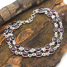 Sale!!! Mozambique Garnet Oval Shape Gemstone Bracelet - 925 Sterling Silver Handmade Women Bracelet Jewelry  length 9" -ab0127 (Stamped 925).MATERIAL - 925 STERLING  SILVERBRACELET SIZE - 9" STONE SIZE - 7 x 5 mmSTONE - Mozambique GarnetSHAPE - OvalBRACELET WEIGHT - 11.69 GramsCOLOR - Red Sterling Silver Bracelets Handmade, Silver Pearl Bracelet, Silver Heart Bracelet, Bracelet Christmas, Bracelets Design, Garnet Bracelet, Sterling Silver Jewelry Handmade, Garnet Jewelry, Women Bracelet