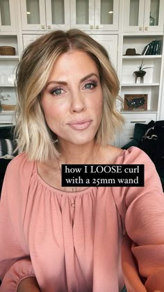 Bent Waves Short Hair, How To Soft Curl Short Hair, Short Hair Bend Curl, Adding Waves To A Bob, Loose Wave Short Hair, How To Style Short Textured Bob, How To Make Loose Curls For Short Hair, How To Style A Bob Haircut Messy Waves, Relaxed Curls Short Hair