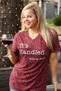 It's Handled Tee Chic Boutique, V Neck Tee, Affordable Fashion, Cute Shirts, Lady In Red, Dress To Impress, Tank Top Fashion, T Shirts For Women