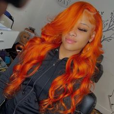 Hair Color Orange, Human Virgin Hair, Colored Wigs, Body Wave Hair, Front Lace Wigs Human Hair, Hair Quality, Orange Hair, Real Human Hair, Ginger Hair