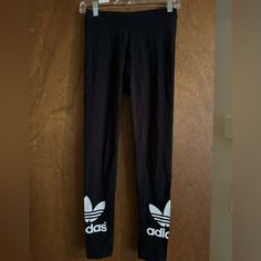 Black. New With Tags Adidas Leggings, Adidas Pants, Adidas Black, Black Adidas, Colorful Leggings, Adidas Women, Pant Jumpsuit, Pants For Women, Adidas