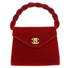 CHANEL Handbag Red Velvet Engraved / Number : 4994326 Pocket : Outside: - , Inside: Zipper Pocket*1 Size(Inch) : W 6.3 x H 5.3 x D 2.8 " Handle Drop. 2.8 " Size(cm) : W 16.0 x H 13.5 x D 7.0 cm Handle Drop. 7.0 cm Color / Material : Red / Velvet Chanel Handbags Red, Twisted Top, Structured Bag, Bag Display, Shopping Chanel, Logo Stamp, D 2, Chanel Handbags, Gucci Bag