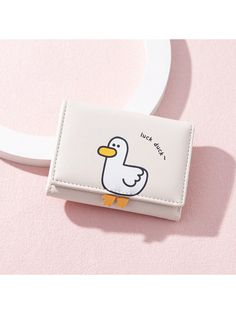 a small wallet with a rubber duck on it