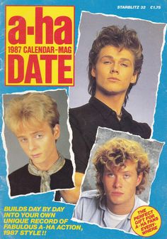 an ad for the album's cover, featuring two men with blonde hair and one wearing