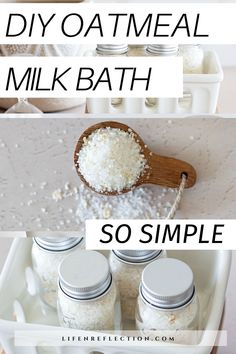 homemade diy oatmeal milk bath so simple and easy to make at home