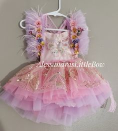 Sparkly Butterfly Deluxe romper is just perfect. A fully beaded butterfly mesh fabric, in Nudes, ivory and champagne colors with light pink tulle. Handmade to order in the USA Customs welcomed, dress available upon request. Pink Fairy Dress With Ruffles, Fairy Style Pink Tulle Dress, Pink Fairy Tutu Dress For Summer, Pink Fairy Dress For Pageant, Pink Fairy Style Tutu Dress For Summer, Pink Fairy Style Pageant Dress, Fitted Glitter Tulle Tutu Dress For Summer, Pink Sleeveless Fairy Dress, Sleeveless Pink Fairy Dress