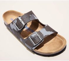 Birkenstock Arizona Soft Slide Sandal Comfortable Synthetic Footbed Sandals With Buckle Closure, Comfortable Footbed Sandals With Buckle Closure For Outdoor, Adjustable Leather Footbed Sandals For Outdoor, Adjustable Double Strap Synthetic Footbed Sandals, Outdoor Double Strap Sandals With Textured Footbed, Outdoor Double Strap Footbed Sandals With Textured Footbed, Outdoor Slip-on Footbed Sandals With Buckle Closure, Double Strap Footbed Sandals With Textured Footbed For Outdoor, Adjustable Buckle Footbed Sandals For Outdoor