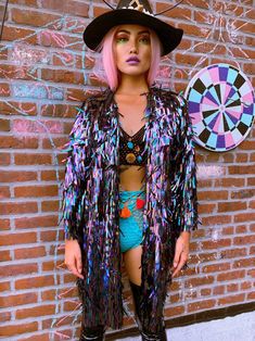 Black Friday Unisex Acidrain Holographic Iridescent Sequin | Etsy Rave Kimono, Mens Rave Outfits, Burningman Festival, Sequin Coats, Party Jacket, Rainbow Accessories, Outfit Rave, Festival Outfits Men, Sequin Kimono