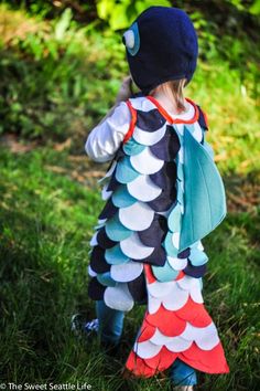 Toddler Fish Costume, Fish Costume Diy, Parrot Fish