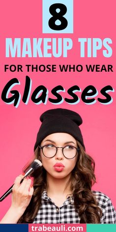 makeup tips Eyeshadow Looks For Glasses, Cute Makeup Looks With Glasses, Eye Makeup For People With Glasses, Make Up For Glasses Wearers Natural, Makeup With Glasses On