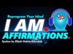 i am affirmations logo with headphones and the words,'i am affirm