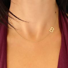 14K GOLD PERSONALIZED INITIAL NECKLACE * Material: 14k Solid Gold - 8k Solid Gold * Finish: White Gold - Yellow Gold - Rose Gold * Production Method : Laser and handmade processes * Lenght: Adjustable Between 14 inch - 20 inch * Letter Height: 1 cm A Necklace that your neck will seriously loveee. This name necklace is perfect for everyday. * 100% Handmade for your size * All jewelry comes in beautiful packaging, gift ready. * All items are made to order in Turkey. * Our current processing times Formal Yellow Gold Sterling Silver Initial Necklace, Yellow Gold Initial Necklace For Birthday And Mother's Day, Yellow Gold Jewelry With Hallmark For Birthday, Personalized Yellow Gold Initial Necklace For Birthday, Classic Yellow Gold Jewelry For Birthday Gift, Yellow Gold Necklaces With Hallmark For Birthday Gift, Yellow Gold Initial Necklace For Birthday, Gold Hallmarked Necklace For Birthday Gift, Elegant Yellow Gold Initial Necklace For Birthday