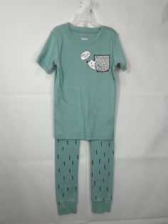 Old Navy Girls Teal Short Sleeve Hedgehog Graphic 2 Piece Pajamas. Old Navy Pajama Shorts, Old Navy Baby Clothes, Teal Shorts, Toddler Pajamas Boy, Disney Pajamas Kids Size 12, Old Navy Baby/toddler Sets, Free Hugs, Baby & Toddler Clothing, Baby Accessories