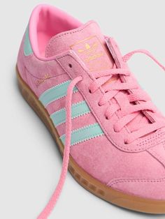 Hamburg sneakers - adidas Originals - Women | Luisaviaroma Pink Tennis, Preppy Shoes, Versace Brand, Adidas Originals Women, Ski Accessories, Branded Belts, Adidas Originals Mens, Swag Shoes, Dream Shoes