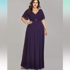 Purchased This Item On Here And It Fits Great But I Decided I Need Something Shorter For My Upcoming Event. Empire Waist Evening Dress, Empire Waist Bridesmaid Dresses, Plus Size Bridesmaid, Maxi Bridesmaid Dresses, Chiffon Evening Dresses, Dress Women Elegant, Bridesmaid Dresses Online, Bridesmaid Dresses Plus Size, Dress Chiffon