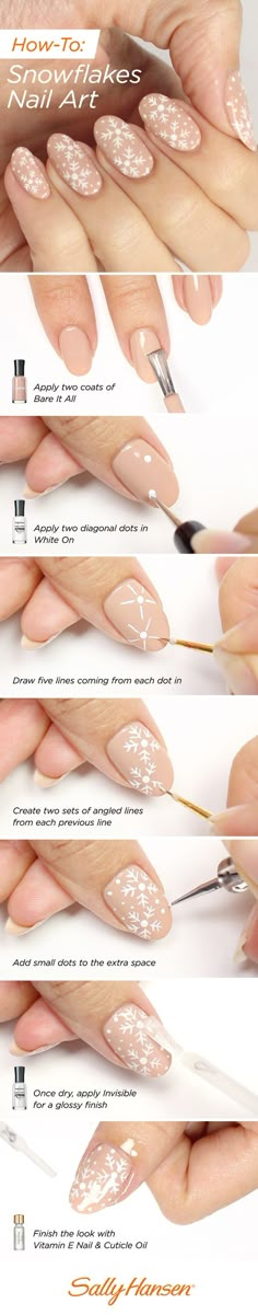 35 Beautiful Winter Nail Designs Shrinking the Season to Your Fingertips Snowflake Nail, French Manicures, Snowflake Nail Art, Hard Nails, Snowflake Nails, Super Nails, Ideas Nails