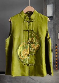 Appliqué Sweatshirt, Asian Style Dress, Fashion Work Outfit, Chinese Aesthetic, Chinese Style Dress, Silk Vest, Men's Ethnic Wear, Tunic Designs, Fashion Crafts