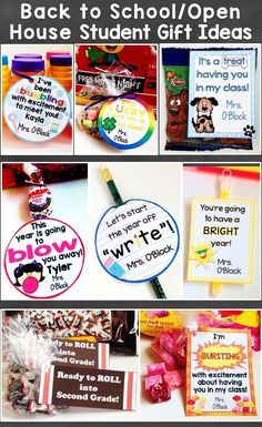 the back to school / open house student gift tags are great for teachers and students