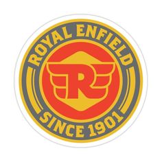 the logo for royal enfield since 1910