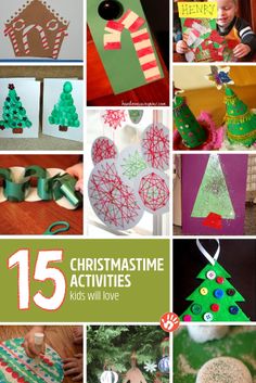 christmas activities and crafts for kids to make