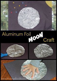 the moon craft is made with aluminum foil