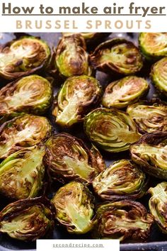 Brussels sprout in air fryer Brussel Sprouts Balsamic Vinegar, Air Fried Brussel Sprouts, Brussel Sprouts Benefits, Air Fryer Brussel Sprouts, Fried Brussels Sprouts, Air Fryer Recipes Vegetables, Air Fryer Brussels Sprouts, Here To Slay, Fried Brussel Sprouts