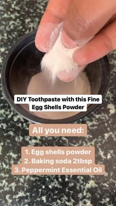 Egg Shell Toothpaste, Remineralize Teeth Heal Cavities, Diy Tooth Powder, Egg Shell Powder, Remineralize Teeth, Witch Recipes, Diy Toothpaste, Reverse Cavities, Kitchen Witch Recipes