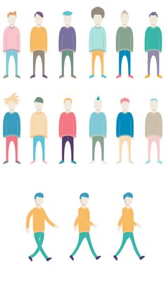 an image of people in different poses