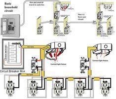 an electrical wiring diagram with multiple outlets