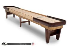 an image of a wooden shuffler table