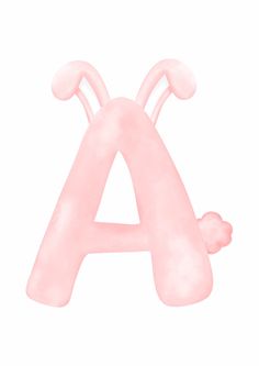 an inflatable letter is shown on a white background