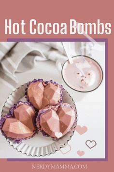 Lavender is popular in the form of essential oil and tea. Now, let's make way to these delicious Lavender Hot Cocoa Bombs. Giant Marshmallows, Heart Shaped Candy, Hot Coco, Chocolate Powder, Heart Shaped Cookies, Cheesy Bread, Hot Chocolate Mix, Chocolate Bomb, Creamy Soup