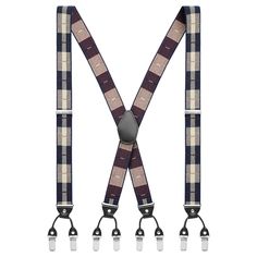 Embrace a vintage-inspired look with these checker-patterned clip-on suspenders. The adjustable straps cater to your comfort, while the sturdy clips ensure a steadfast grip on your pants. Men's Suspenders, Suspender Clips, Suspenders Men, Checkered Pattern, Suspenders, Vintage Inspired, Adjustable Straps, Genuine Leather