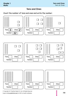 the worksheet for rounding tens and ones is shown in this image, with numbers on