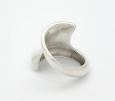 "Silver Geometric Ring, Chunky Ring, Ring for Women's, Sterling Silver, Minimalist Ring, Modern Ring, Unique Ring, Statement Ring Modern and Chic in Design ✔~ 100% Handmade ~ ✔~ 100% 925 Sterling Silver ~ ✔~ Height 5.5 MM \"the upper part\" ~ ✔~ Length 21.0 MM \"the upper part\" ~ ✔~ Width 15.0 MM ~ \"the upper part\" ~ ✔~ Weight 13.0 grams \"in medium size\" ~ ✔~ Μade to order ~ ✔~ Free shipping ~ ✔~ Available Express shipping ~ ✔~ Tracking number ~ ✔~ Elegant Gift box, Gift bag ~ ✔~ Available Modernist Open Ring With Polished Finish, Contemporary Open Ring With Polished Finish, Modern Adjustable Bypass Ring For Anniversary, Minimalist Concave Rings For Gifts, Modern White Gold Bypass Ring, Modern White Gold Open Bypass Ring, Modern Polished Bypass Ring As Gift, Modern Bypass Ring With Polished Finish As Gift, Modern Curved Rings With Polished Finish