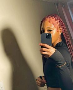 Pretty Melanin, Hair Edges, Dyed Hair Inspiration, Braids Hairstyles Pictures, Quick Braided Hairstyles, Hair Braid Videos