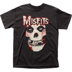 Misfits Bloody Skull Throwback Retro Rock N Roll Concert Short Sleeve Tee Shirt. Adult Size Shirt Made From 100% Pre-Shrunk Medium Weight Cotton. Every Item We Sell Is Original Brand New. If An Item Is Designated As "Distressed", The Design Contains Intentional Skips And Voids Which Give The Item A Worn-In Or Vintage Look. These Are Part Of The Actual Design And Do Not Reflect Poor Printing. Misfits Shirt, Misfits Skull, Skull Rock, Glenn Danzig, Classic Punk, The Misfits, Metal T Shirts, Wardrobe Wishlist, Skull Logo