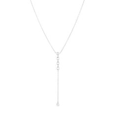 From the ASJD Fine Jewelry Collection, this (SOLID 14k Gold) diamond bezel lariat necklace is feminine and delicate. Wear the lariat necklace with a cocktail dress, a t-shirt, jeans, and your other favorite dainty layering necklaces. Sparkling and feminine, we love this ultra-modern bezel set diamond lariat necklace as an everyday piece of jewelry. DIAMONDS approximately .25 ctw, 5 round 2.4mm METAL SOLID 14k Gold LENGTH Adjustable 16-17-18" CLASP Lobster Clasp Minimalist Diamond Lariat Necklace, Classic Backdrop Necklace As Gift, Classic Backdrop Necklace Gift, Classic Backdrop Necklace For Gifts, Long Drop Diamond Backdrop Necklace, Fine Jewelry Long Drop Lariat Necklace, Classic Diamond Backdrop Necklace, Timeless Long Drop Lariat Necklace, Diamond Lariat Necklace