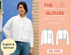 the blouse sewing pattern is easy to sew and perfect for any type of woman