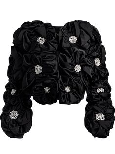 Shop Alice And Olivia's Lorna Cropped Floral Applique Jacket In Black. See Our Entire Collection Of Jackets. Enjoy Free Shipping And Returns On All Orders At Aliceandolivia.com. Applique Jacket, Alice And Olivia, Floral Applique, Leather Skirt, Coats Jackets, Blazer, Free Shipping, Floral, Black