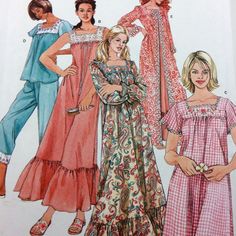 Pajamas Robe, Women's Sewing Pattern, Womens Sewing Patterns, Nightgowns For Women, Simplicity Sewing Patterns