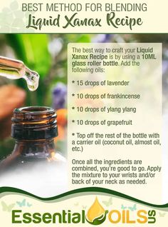 Liquid Xanax Essential Oils Recipe | Essential Oils Us Deserturi Raw Vegan, Essential Oil Roller Bottle Recipes, Oils For Hair, Benefits Of Essential Oils, Essential Oil Combinations, Essential Oils For Pain, Doterra Essential Oils Recipes, Essential Oil Diffuser Blends Recipes, Essential Oil Remedy