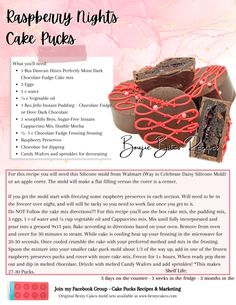 an advertisement for a cake making course with instructions on how to make it and what to use