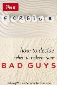 a book cover with the words, how to decide when to redem your bad guys