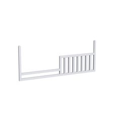 a white bed rail on a white background