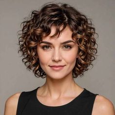 33 Trendy Short Shag Hairstyles That Will Elevate Your Look! - Glamour Corner Layered Curly Haircuts Natural Curls Short, Short Curly Hair With Bangs And Layers, Short Shaggy Curly Haircuts, Layered Curly Haircuts Natural Curls Medium, Short Curly Shag Hairstyles, Layered Short Curly Hair, Short Curly Layered Bob, Layer Cut For Short Hair, Curly Layered Bob With Bangs