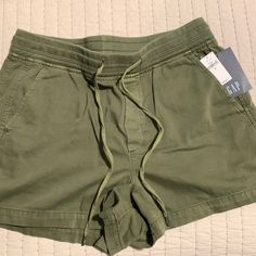 Brand New, Army Green Cargo. Size M Sporty Gap Shorts For Spring, Green Gap Shorts For Summer, Gap Green Short Bottoms, Green Short Bottoms By Gap, Green Gap Shorts, Sporty Gap Shorts With Elastic Waistband, Sporty Shorts With Elastic Waistband By Gap, Gap Sporty Cotton Shorts, Sporty Cotton Shorts By Gap