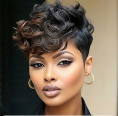 Natural Hair Cuts, Short Hair Images, Short Hair Pixie Cuts, Edgy Short Hair, Sassy Hair