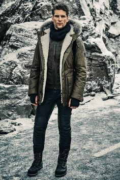 Men Parka, 2016 Menswear, Mens Fashion Urban, Mens Fashion Week, Mens Fashion Fall, Outfits Casual